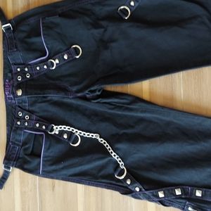 Tripp size 7 black and purple Harley Quinn punk, goth TALL